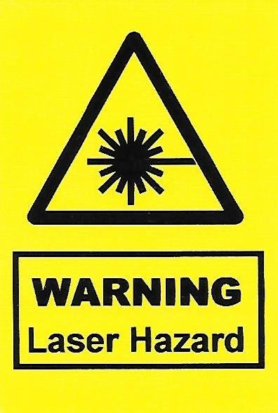 Warning Laser Hazard Label (HS07)