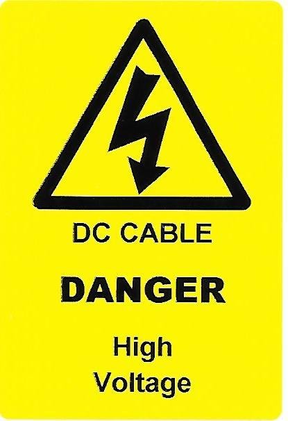 DC CABLE Label (PV07)