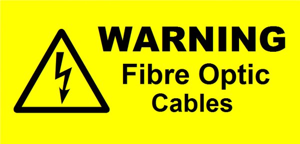 Fibre Optic Cables Label (WAR14)
