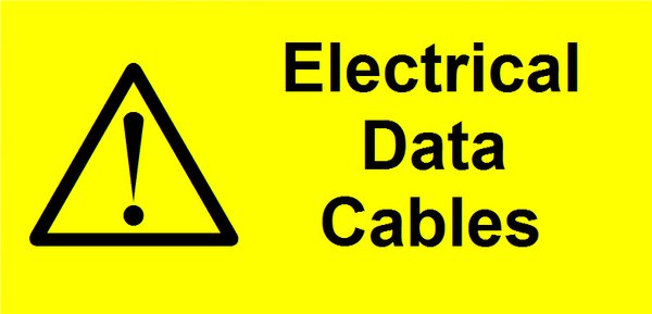 Electrical Data Cables Label (WAR19)