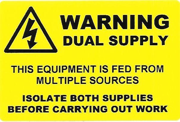 Dual Supply Label (WAR22)