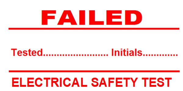 Standard PAT Failed Labels (PATFAIL05)
