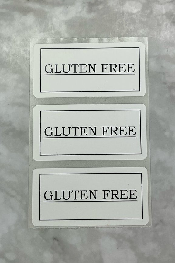GLUTEN FREE Food / Freezer Labels (GF01)