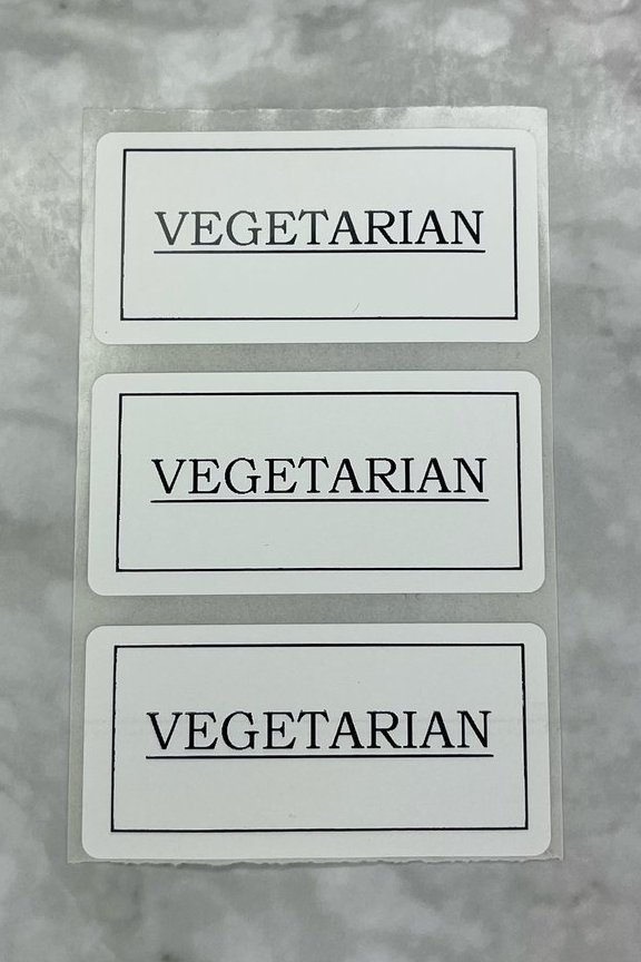 Vegetarian Food / Freezer Labels (VEG02)